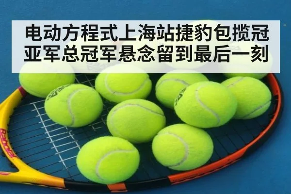 电动方程式上海站捷豹包揽冠亚军总冠军悬念留到最后一刻